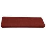 vidaXL Tapis d'escalier autocollants 15 Pièces 65x24 5x3 5 cm Rouge