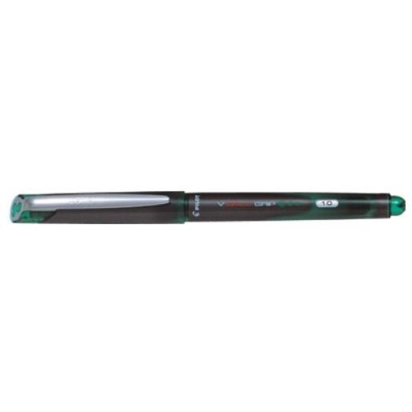 Stylo roller V-BALL GRIP pointe métal 1 mm encre liquide verte PILOT