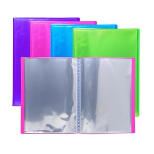 Protège-documents En Polypropylène Semi Rigide Iderama Pp 60 Vues - A4 - Couleurs Assorties - X 12 - Exacompta