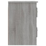 vidaXL Tables de chevet murales 2 Pièces sonoma gris 41 5x36x53 cm