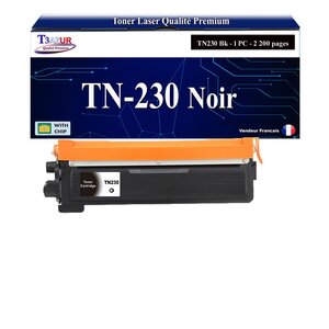 T3AZUR - Toner compatible avec Brother MFC-9120CN MFC-9320CW TN-230 Noir - 2 200 pages - T3AZUR