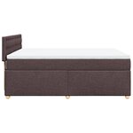 vidaXL Sommier à lattes de lit avec matelas Marron foncé 140x200 cm