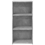 vidaXL Buffet gris béton 45x41x93 cm bois d'ingénierie