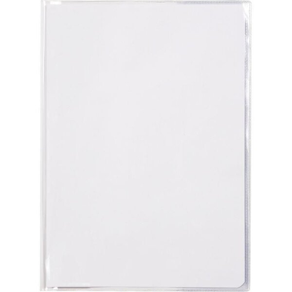 Protège-cahier cristal avec rabats marque-pages PVC 22/100ème 21 x 29 7 cm transparent CALLIGRAPHE