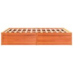 vidaXL Cadre de lit sans matelas cire marron 140x190cm bois pin massif
