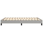 vidaXL Cadre de lit Gris clair 140x190 cm Tissu