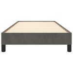 vidaXL Cadre de lit Gris foncé 100 x 200 cm Velours