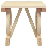 vidaXL Repose-pied de jardin 40x36 5x38 5 cm bois massif sapin
