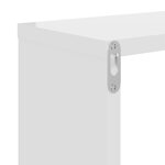 vidaXL Étagères murales 2Pièces blanc brillant 50x15x50cm bois ingénierie
