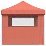 vidaXL Tente de réception pliable escamotable avec 3 parois latérales