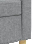 vidaXL Ensemble de canapés 3 Pièces coussins décoratifs gris clair tissu