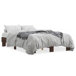 vidaXL Cadre de lit sans matelas chêne marron 120x190 cm