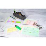 Étui de 100 fiches bristol blanc ligné non perforé 105x148mm Blanc EXACOMPTA