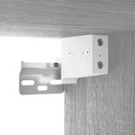 vidaXL Armoire murale Sonoma gris 35x34x90 cm Bois d'ingénierie
