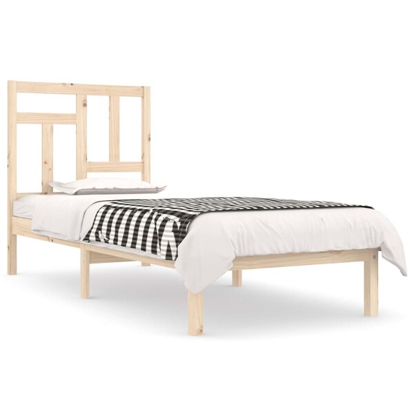 vidaXL Cadre de lit bois de pin massif 90x190 cm simple