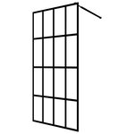 vidaXL Écran de douche Verre trempé transparent 100x195 cm