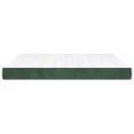 vidaXL Matelas de lit à ressorts ensachés Vert foncé 180x200x20 cm
