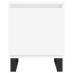 vidaXL Tables de chevet 2 Pièces blanc 40x30x50 cm bois d'ingénierie