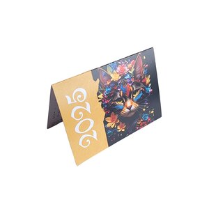 Calendrier de Poche Pliable 2025 - 15 x 10.5 cm - Chat