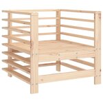 vidaXL Chaises de jardin avec coussins lot de 2 bois de pin massif