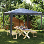 vidaXL Tente de réception professionnelle 2 5x2 5 m Anthracite 90 g/m²