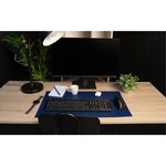 Sous Main Souple Pu Bicolore - 35x60cm - Marine/ciel - Exacompta