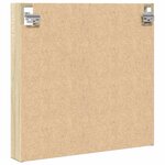 vidaXL Armoire à vitrine chêne sonoma 60x8 5x58 cm bois d'ingénierie