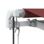 vidaXL Auvent rétractable automatique bordeaux 500x300 cm