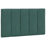 vidaXL Cadre de lit avec LED sans matelas vert foncé 90x190 cm velours