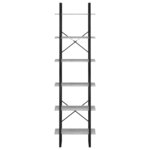 vidaXL Étagère de rangement Gris béton 60x30x210 cm Bois d'ingénierie