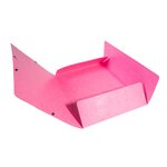 Chemise À Élastiques 3 Rabats Maxi Capacity Carte Lustrée Pelliculée 425gm2 Iderama A4 - Rose - X 25 - Exacompta
