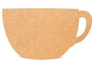 Tableau mural en liège SILHOUETTE 'tasse' SECURIT