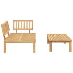 vidaXL Salon de jardin palette 2 Pièces bois massif d'acacia