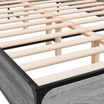 vidaXL Cadre de lit sonoma gris 160x200 cm bois d'ingénierie et métal