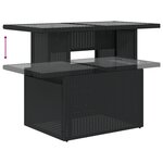 vidaXL Ensemble de Canapé de Jardin de 6 Pièces avec Coussins Rattan Noir Poly