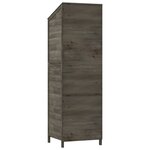 vidaXL Remise de jardin Anthracite 55x52x174 5 cm Bois de sapin solide