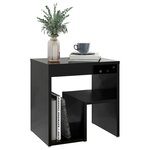 vidaXL Tables de chevet 2 Pièces noir 40x30x40 cm bois d'ingénierie