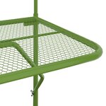 vidaXL Table de balcon Vert 60x40 cm Acier