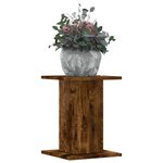 vidaXL Supports pour plantes 2 Pièces chêne fumé bois d'ingénierie