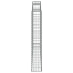 vidaXL Panier de gabions arqué 300x30x180/200 cm Fer galvanisé