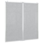 vidaXL Tableau blanc magnétique pliable 80x80x1 7 cm aluminium