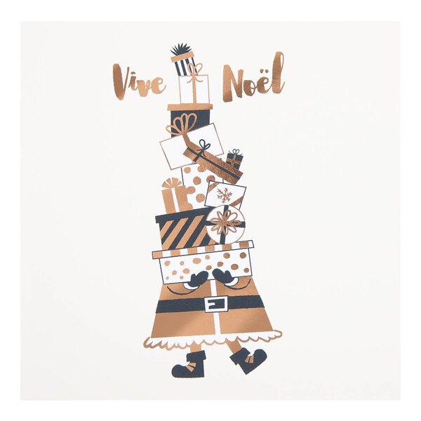 Carte De Vœux Etincelle Cadeau Père Noël - Draeger paris