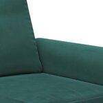 vidaXL Fauteuil Vert foncé 60 cm Velours