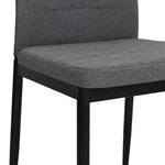 vidaXL Chaises à manger lot de 2 gris clair tissu