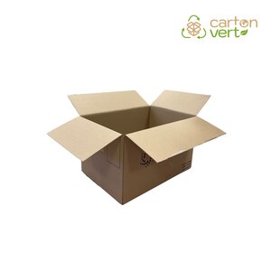 Carton réemployé - Kraft - Simple cannelure - 57 x 39 x 34 cm - Lot de 20