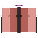 vidaXL Auvent latéral rétractable terre cuite 180x1200 cm