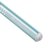 Kit d'écriture jumbo grip crayon  gomme  taille crayons sparkle pearl turquoise faber-castell