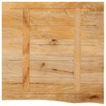 vidaXL Dessus de table à bord vivant 80x80x2 5 cm bois massif manguier