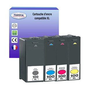 4 Cartouches compatibles pour Lexmark 100XL - T3AZUR