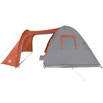 vidaXL Tente familiale à dôme 6 personnes orange imperméable